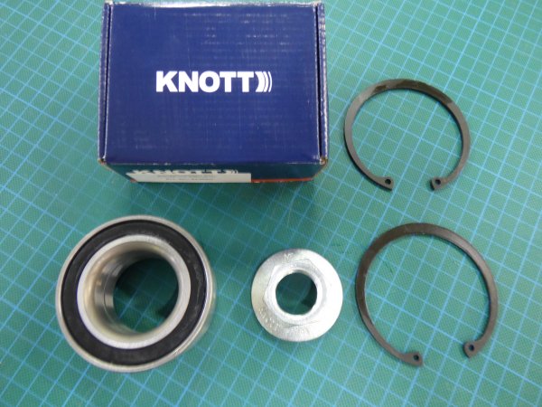 Original KNOTT Kompaktlager Set fr 250x40mm Bremstrommel Breite 37, Aussen 72mm, Innen 39mm, Radlager passt fr div. Achsfabrikate, siehe Beschreibung