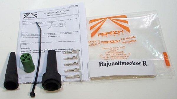 Aspck Bajonettstecker - rechte Seite