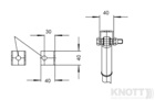 Stodmpferhalter oben U-Profil z.B. f. Knott