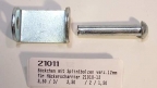 Scharnierbock mit Splintbolzen verzinkt fr 12mm Scharnieraugen